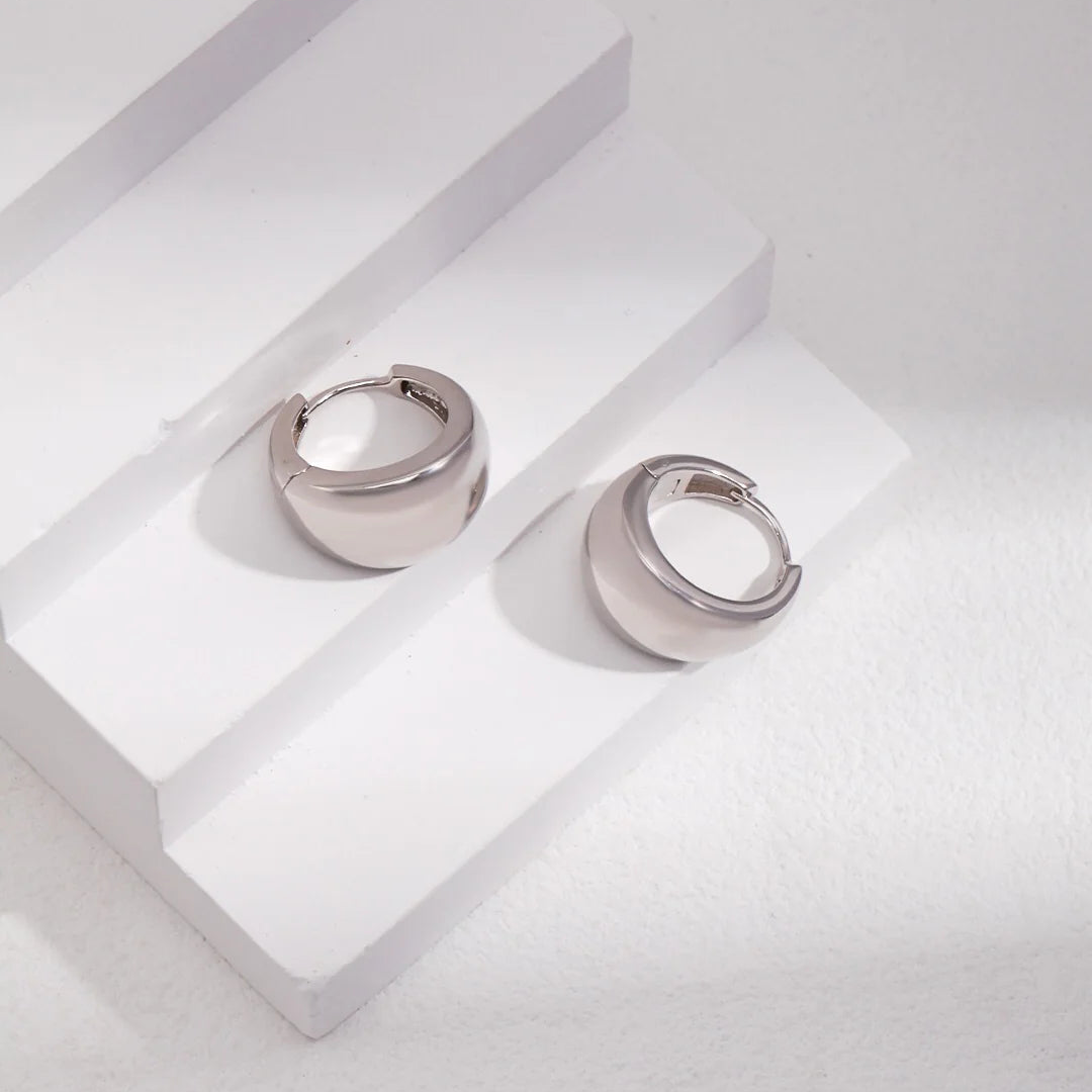 Simple Geometric Metal Cuff Earrings