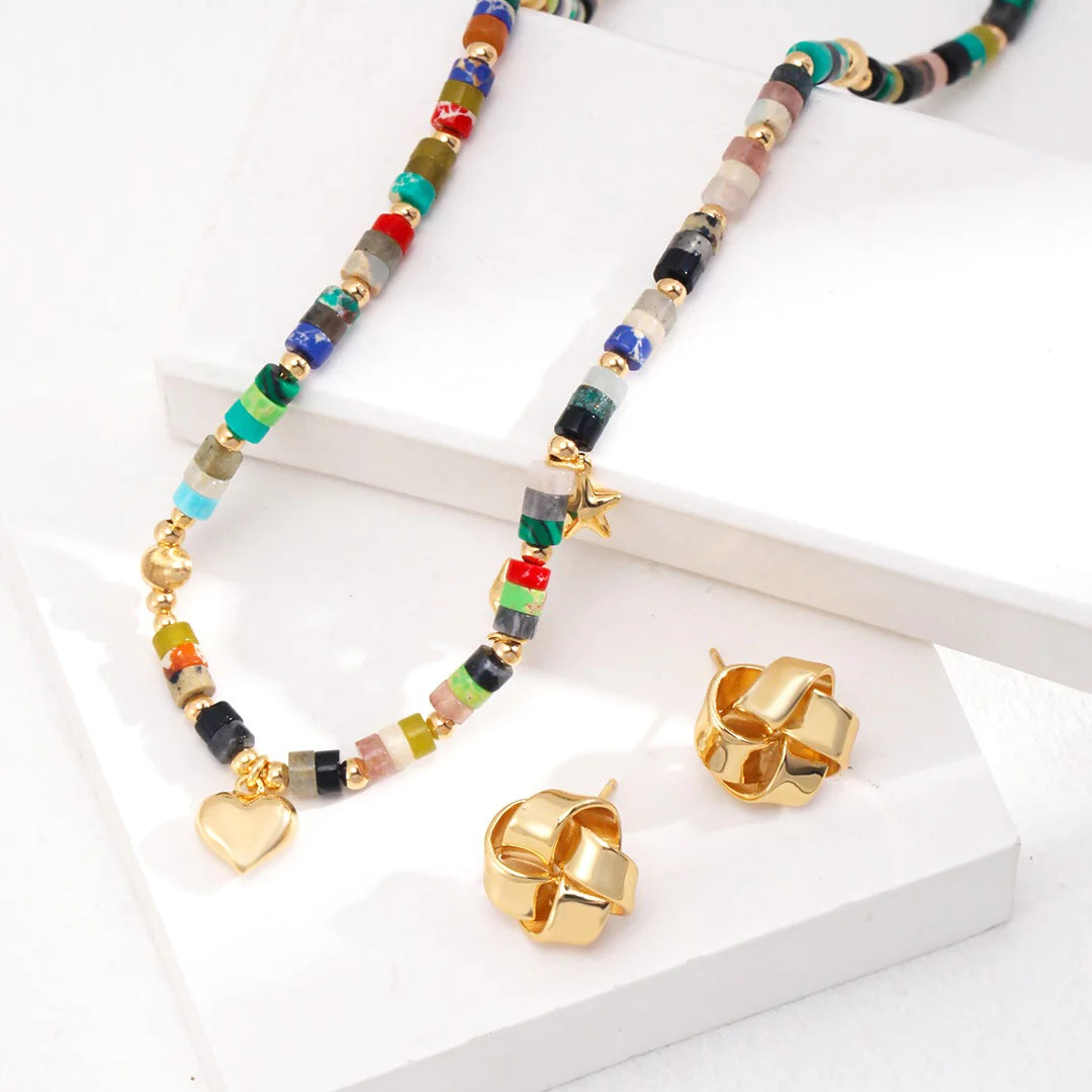 Multicolored Seed Bead Necklace