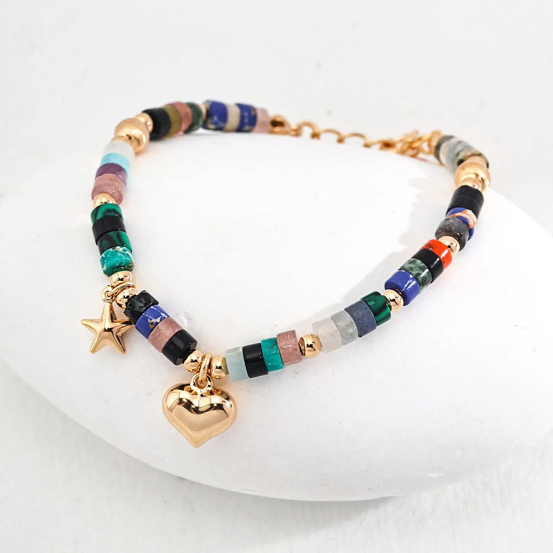 Colorful Sunset Gemstone Bracelet