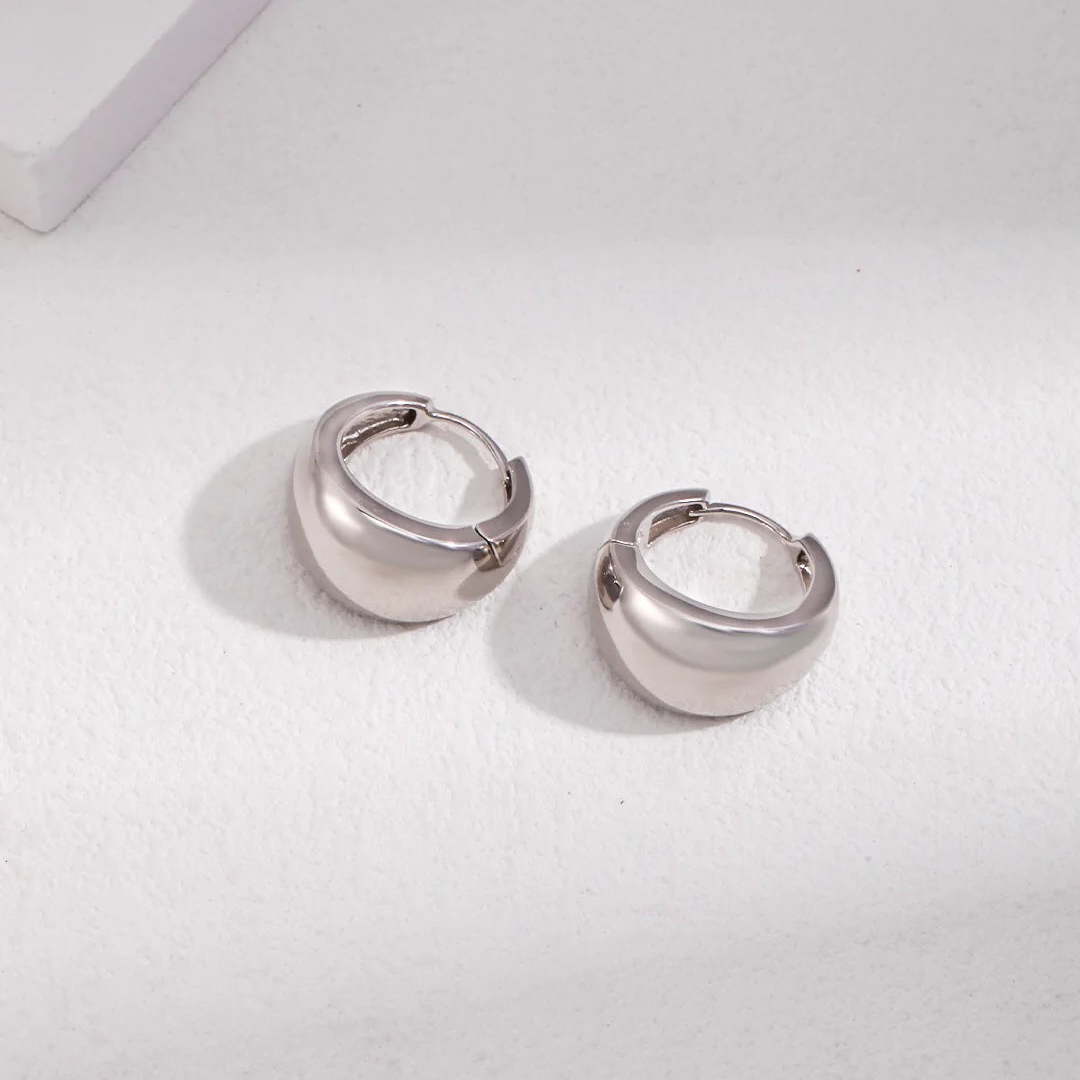 Simple Geometric Metal Cuff Earrings