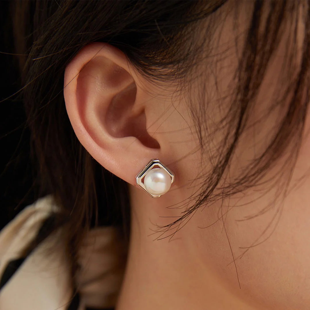 Classic Freshwater Pearl Stud Earrings