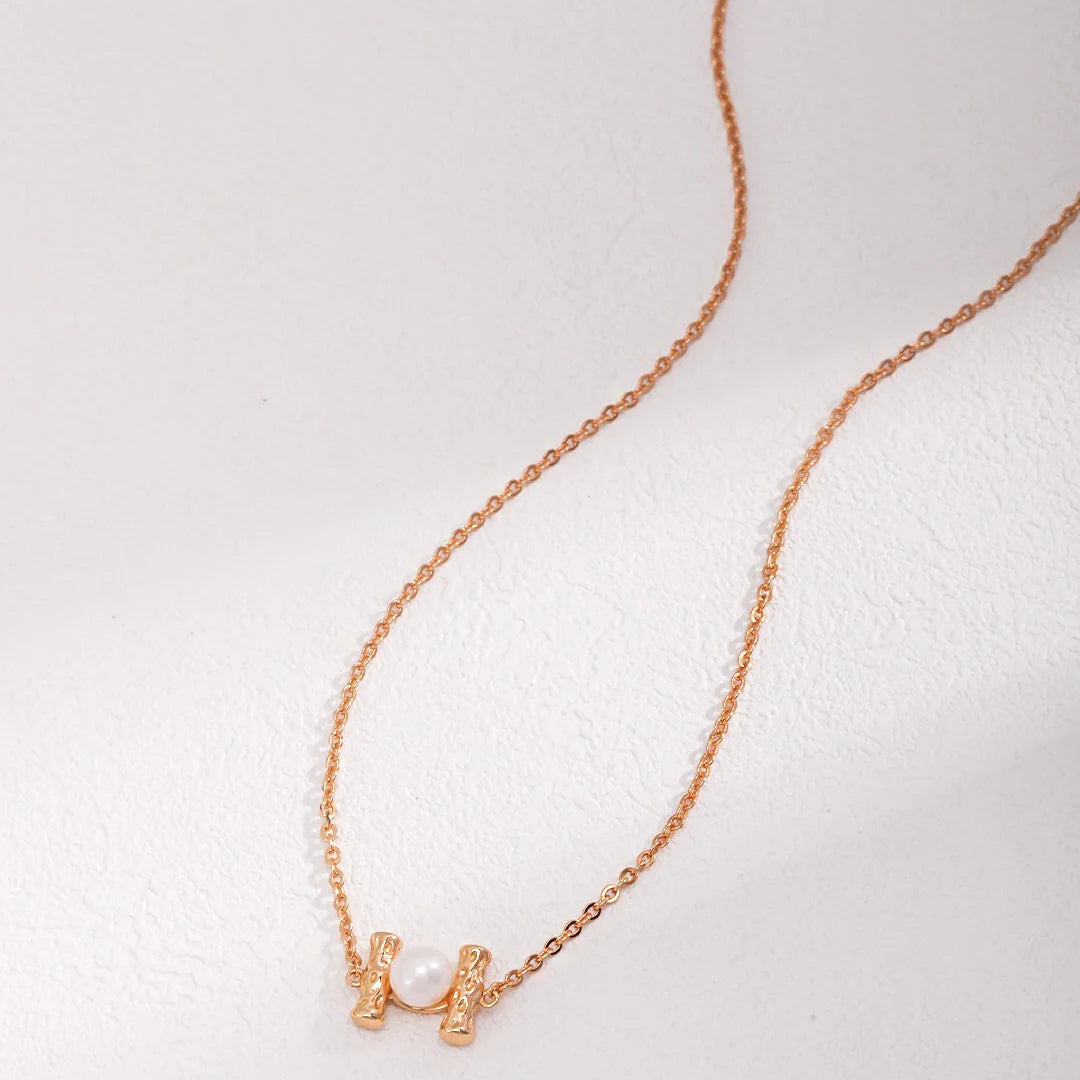 Floating Single Pearl Necklace