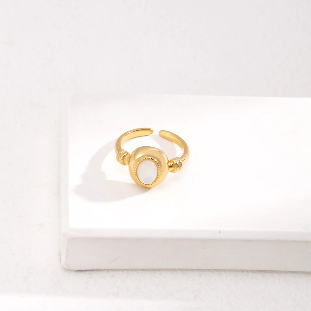 Oval Mother of Pearl Ring