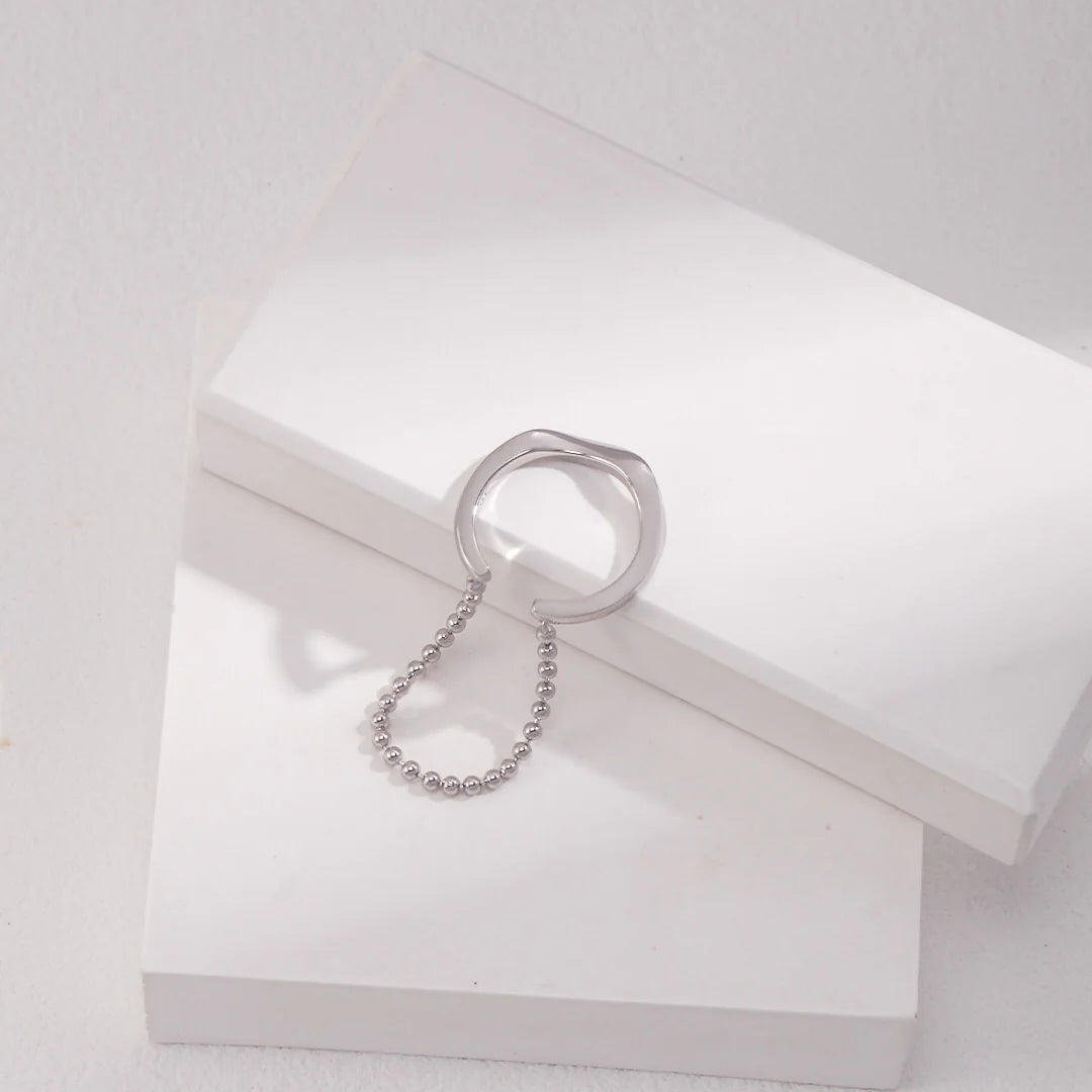 Irregular Rings with Beaded Chain Ring