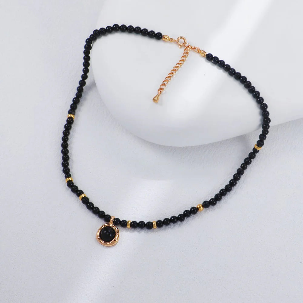 Black Onyx Pendant Necklace