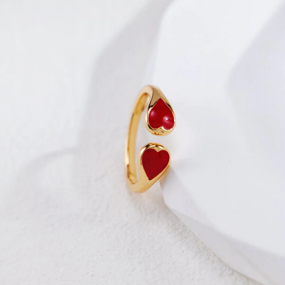 Red Heart Shaped Ring