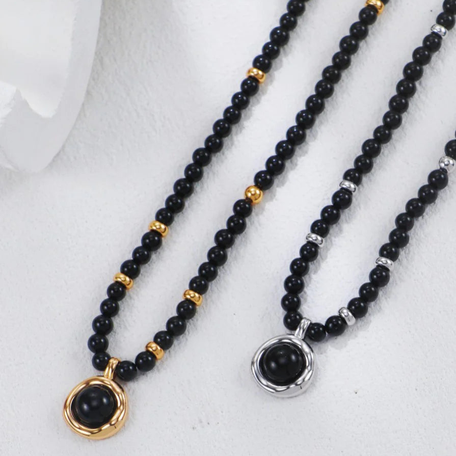 Black Onyx Pendant Necklace