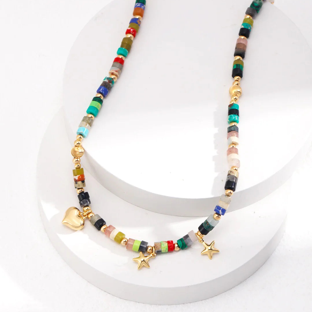 Multicolored Seed Bead Necklace