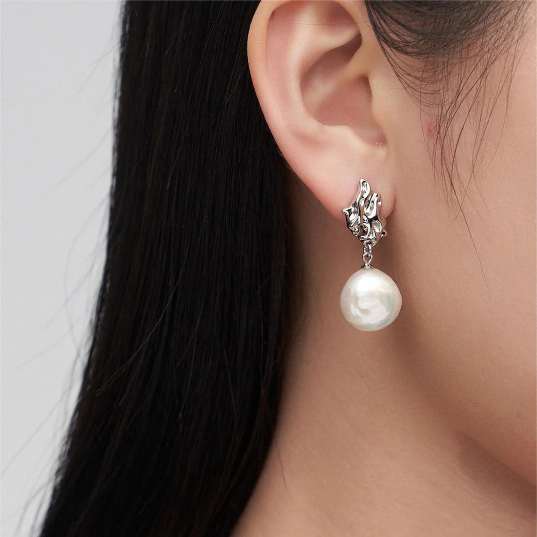 Vintage-Inspired Pearl Drop Earrings