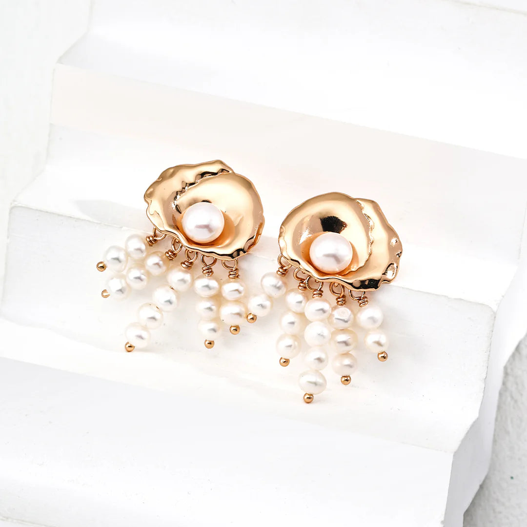 Vintage Natural Pearl Earrings