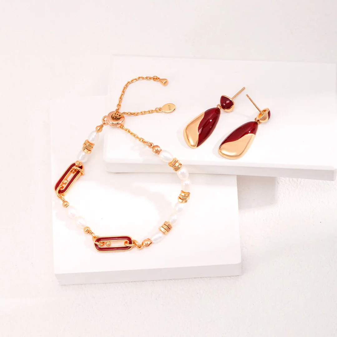 Minimalist Style Drip Glaze Earrings