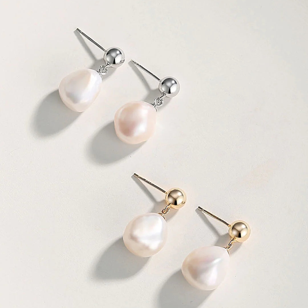 Irregular Baroque Pearls Earrings