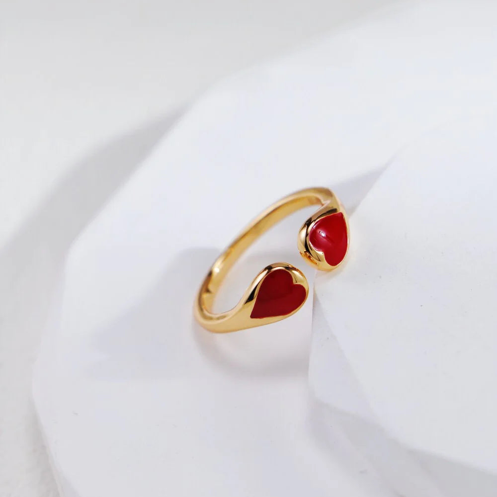 Red Heart Shaped Ring