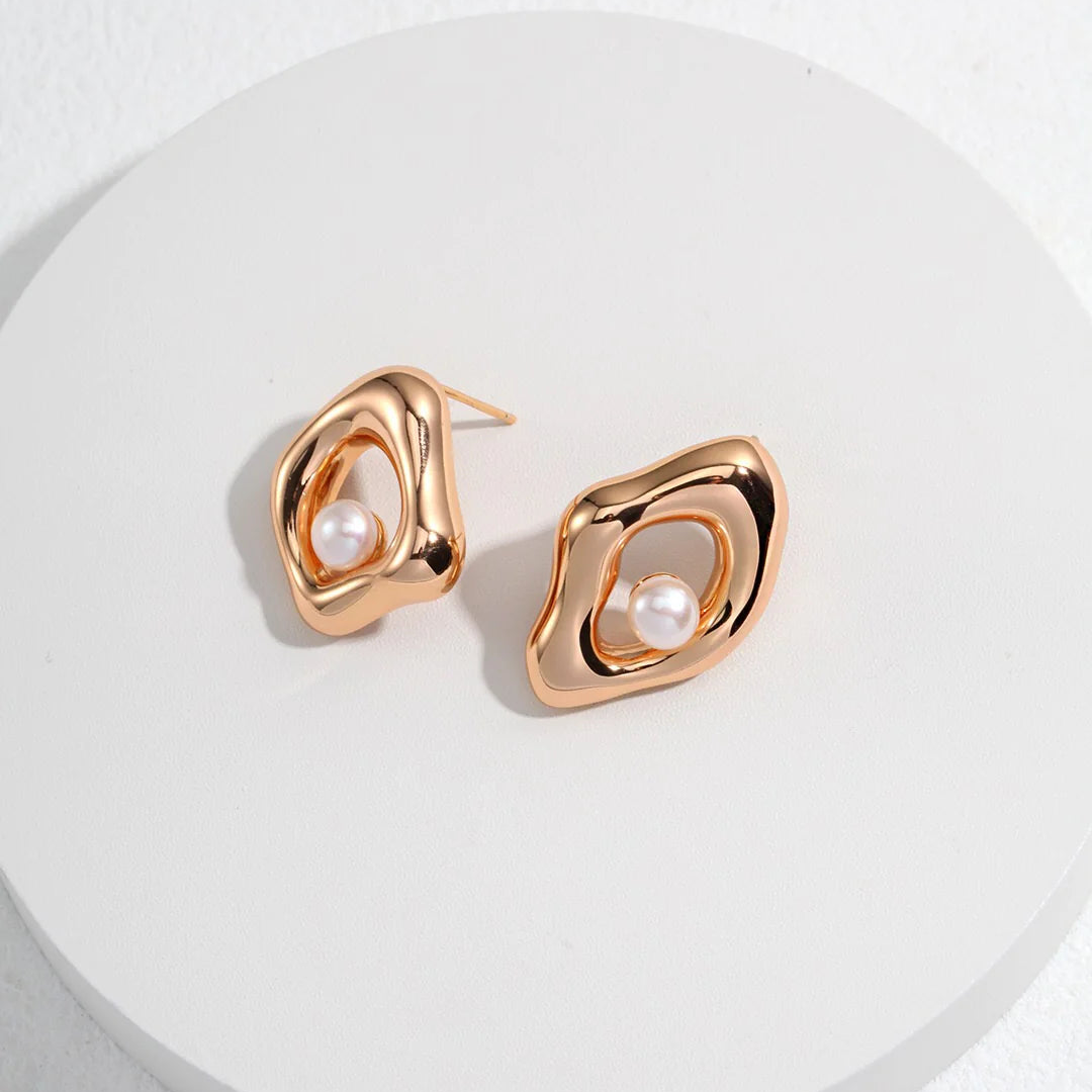 Minimalist Geometric Irregular Earrings